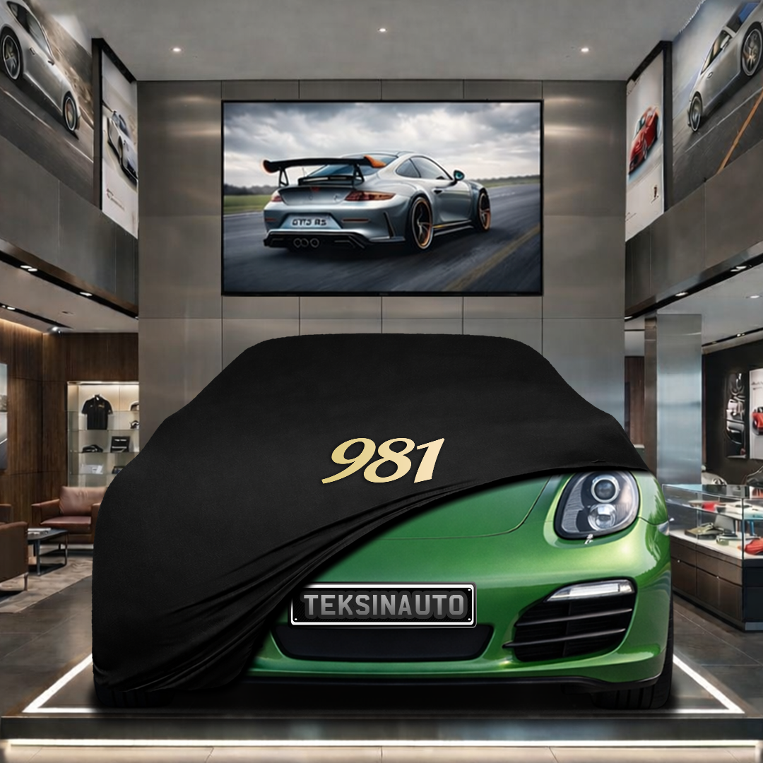 Porsche Boxster 981 (2012-2016) Custom Fit Indoor Car Cover Soft Stretch Black Gray Blue Red Dust Protection Garage Cover Laser Cut + Bag