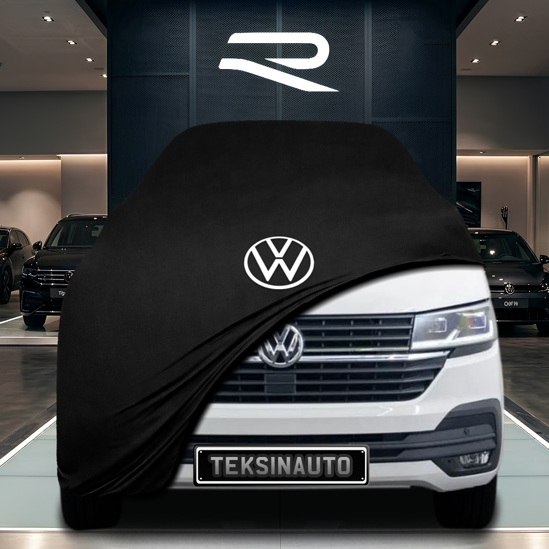 Volkswagen Transporter T6 (2015-2023) Custom Fit Indoor Car Cover Soft Stretch Black Gray Blue Red Dust Protection Garage Cover Laser Cut + BagColor