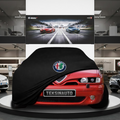 Alfa Romeo 145 Hatchback Custom Fit Indoor Car Cover Soft Stretch Black Gray Blue Red Dust Protection Garage Cover Laser Cut + Bag