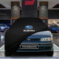 Subaru Legacy 1 (1989 - 1993)  Custom Fit Indoor Car Cover Soft Stretch Black Gray Blue Red Dust Protection Garage Cover Laser Cut + Bag