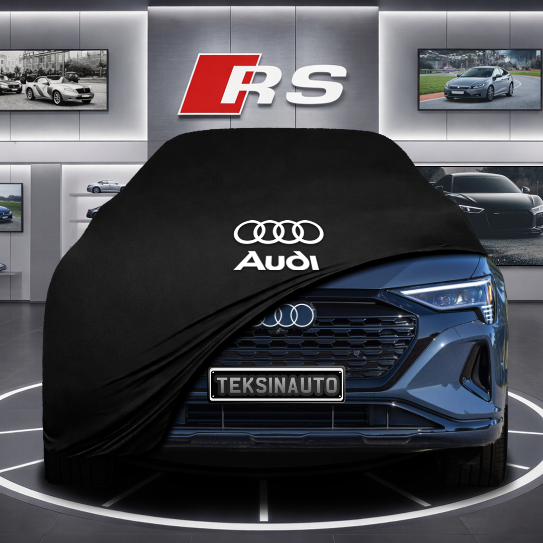 AUDİ Q8 E-TRON GE Custom Fit Indoor Car Cover Soft Stretch Black Gray Blue Red Dust Protection Garage Cover Laser Cut + Bag