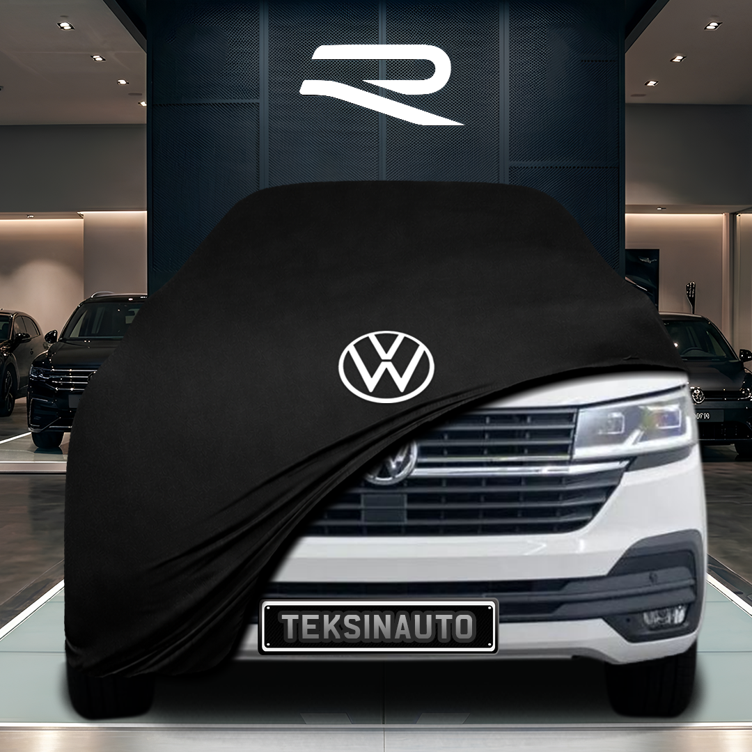 Volkswagen Caravelle T6 (2015-2019) Custom Fit Indoor Car Cover Soft Stretch Black Gray Blue Red Dust Protection Garage Cover Laser Cut + Bag