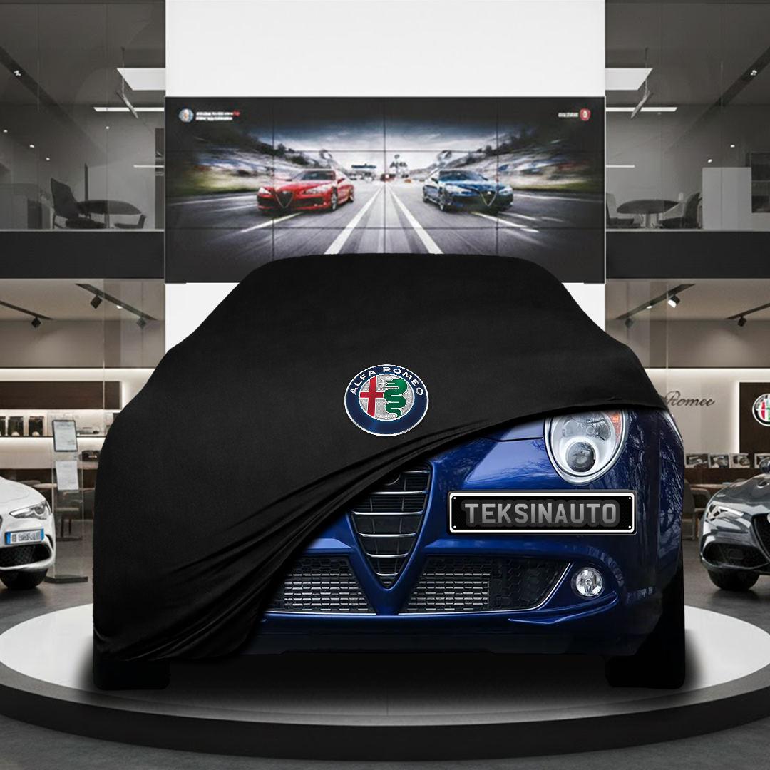 Alfa Romeo Mito Hatchback (2008-2018) Custom Fit Indoor Car Cover Soft Stretch Black Gray Blue Red Dust Protection Garage Cover Laser Cut + Bag