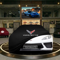 Chevrolet Corvette C8 (2020-) Custom Fit Indoor Car Cover Soft Stretch Black Gray Blue Red Dust Protection Garage Cover Laser Cut + Bag