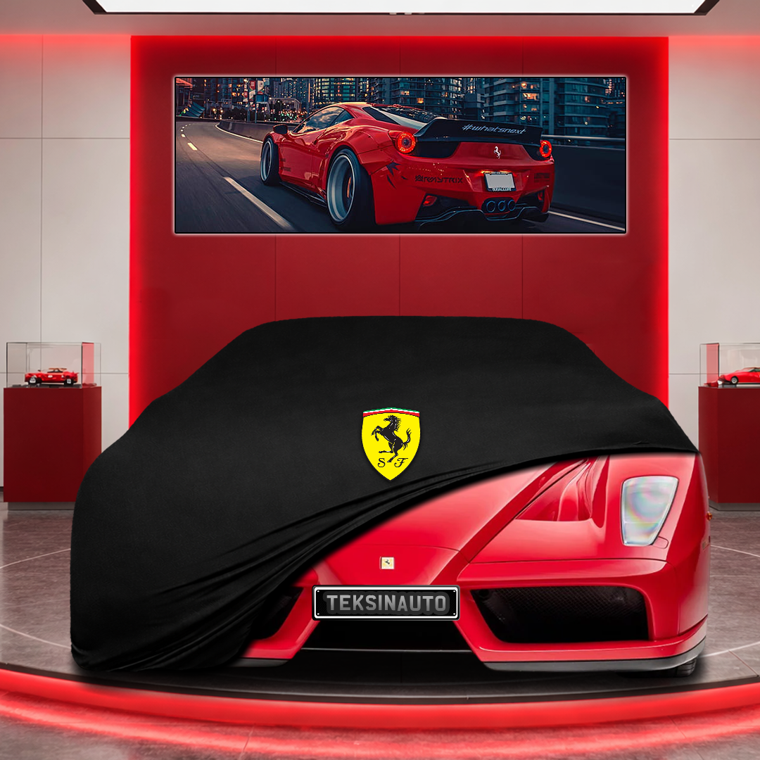 Ferrari Enzo Custom Fit Indoor Car Cover Soft Stretch Black Gray Blue Red Dust Protection Garage Cover Laser Cut + Bag