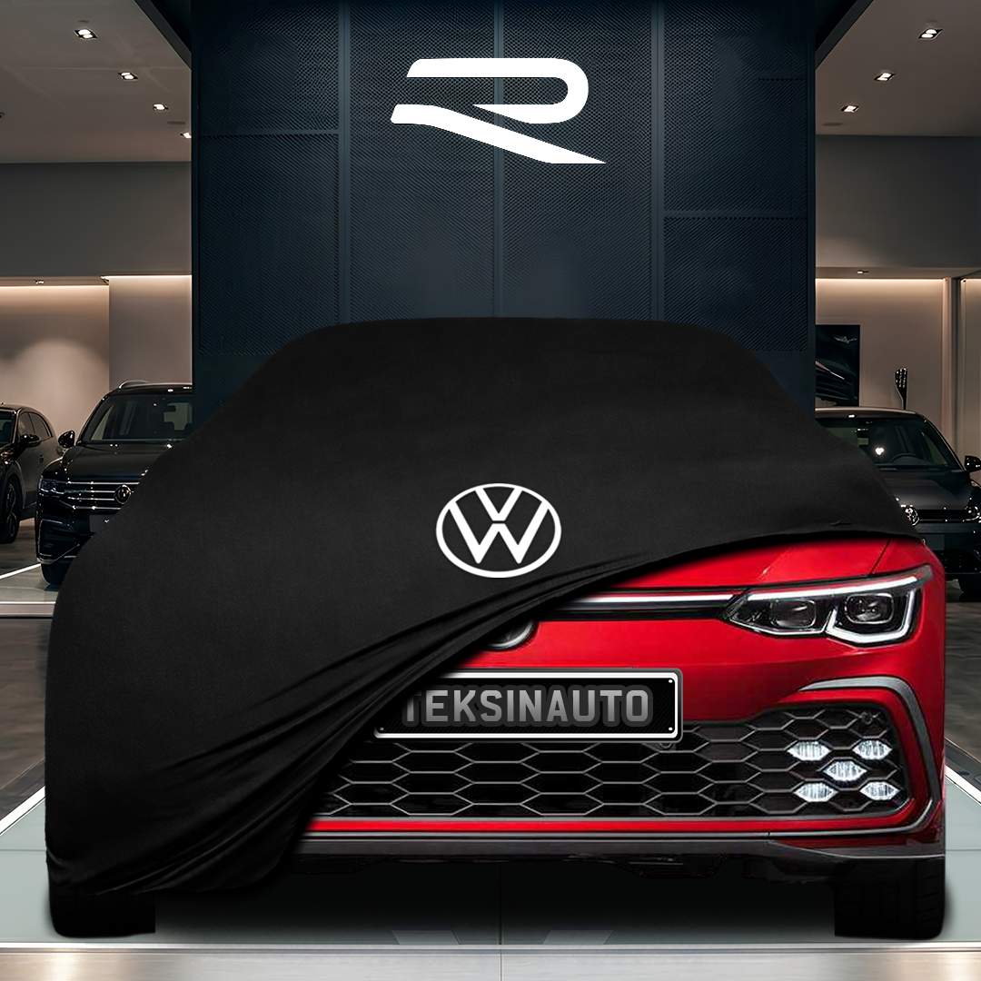 VOLKSWAGEN GOLF 8 (2020-) Custom Fit Indoor Car Cover Soft Stretch Black Gray Blue Red Dust Protection Garage Cover Laser Cut + Bag