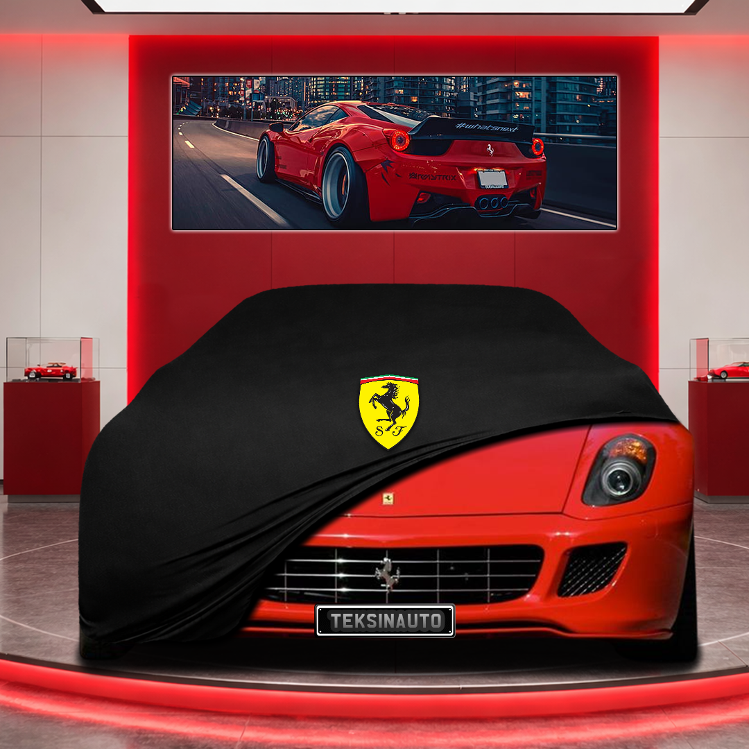 Ferrari 599 Custom Fit Indoor Car Cover Soft Stretch Black Gray Blue Red Dust Protection Garage Cover Laser Cut + Bag