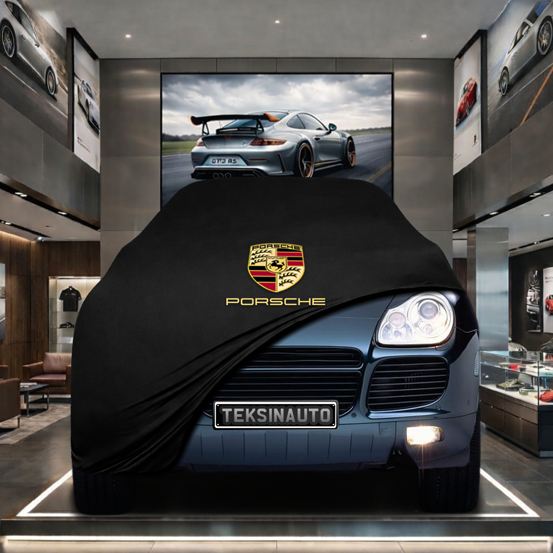 Porsche Cayenne 955 (2002-2010) Custom Fit Indoor Car Cover Soft Stretch Black Gray Blue Red Dust Protection Garage Cover Laser Cut + Bag
