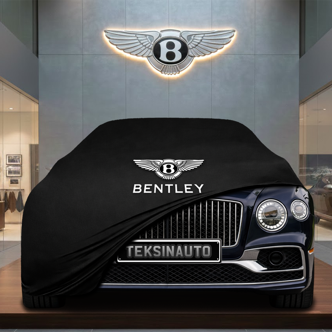 BENTLEY FLYİNG SPUR 3 2019-2024 Custom Fit Indoor Car Cover Soft Stretch Black Gray Blue Red Dust Protection Garage Cover Laser Cut + Bag