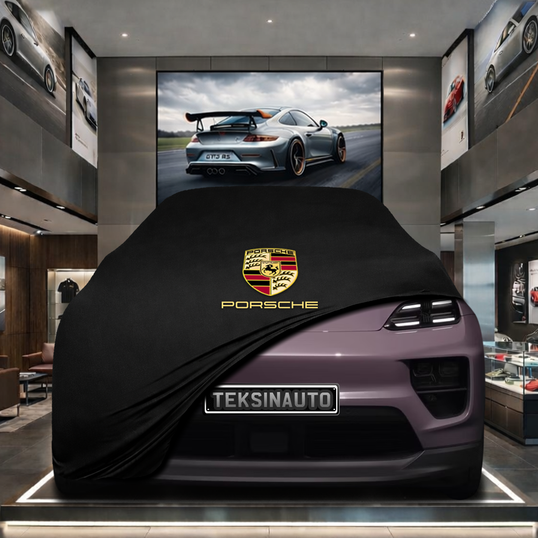 PORSCHE MACAN 2 ELECTRİC 2024- Custom Fit Indoor Car Cover Soft Stretch Black Gray Blue Red Dust Protection Garage Cover Laser Cut + Bag