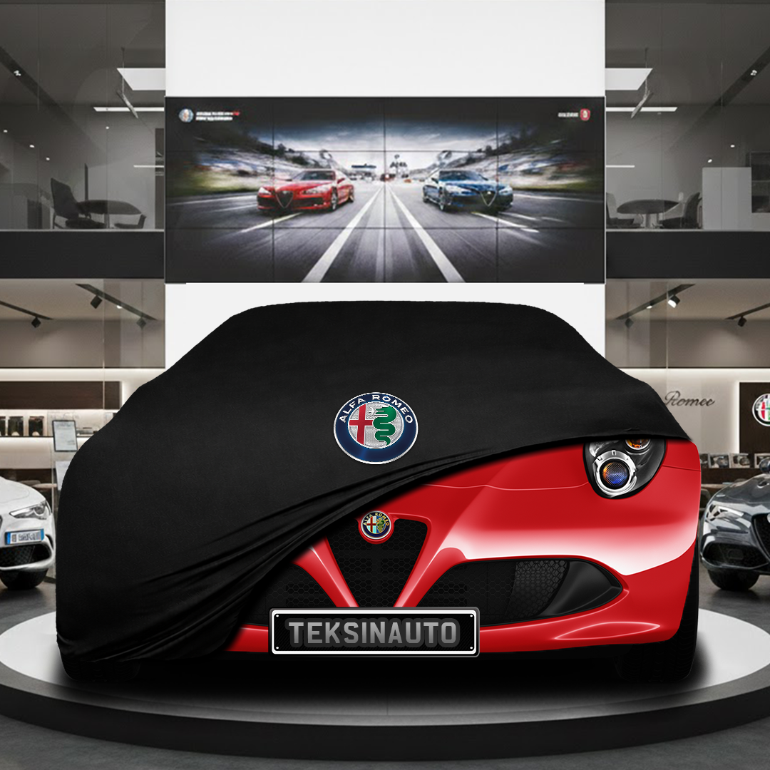 Alfa 8C Spider Roadster Custom Fit Indoor Car Cover Soft Stretch Black Gray Blue Red Dust Protection Garage Cover Laser Cut + Bag