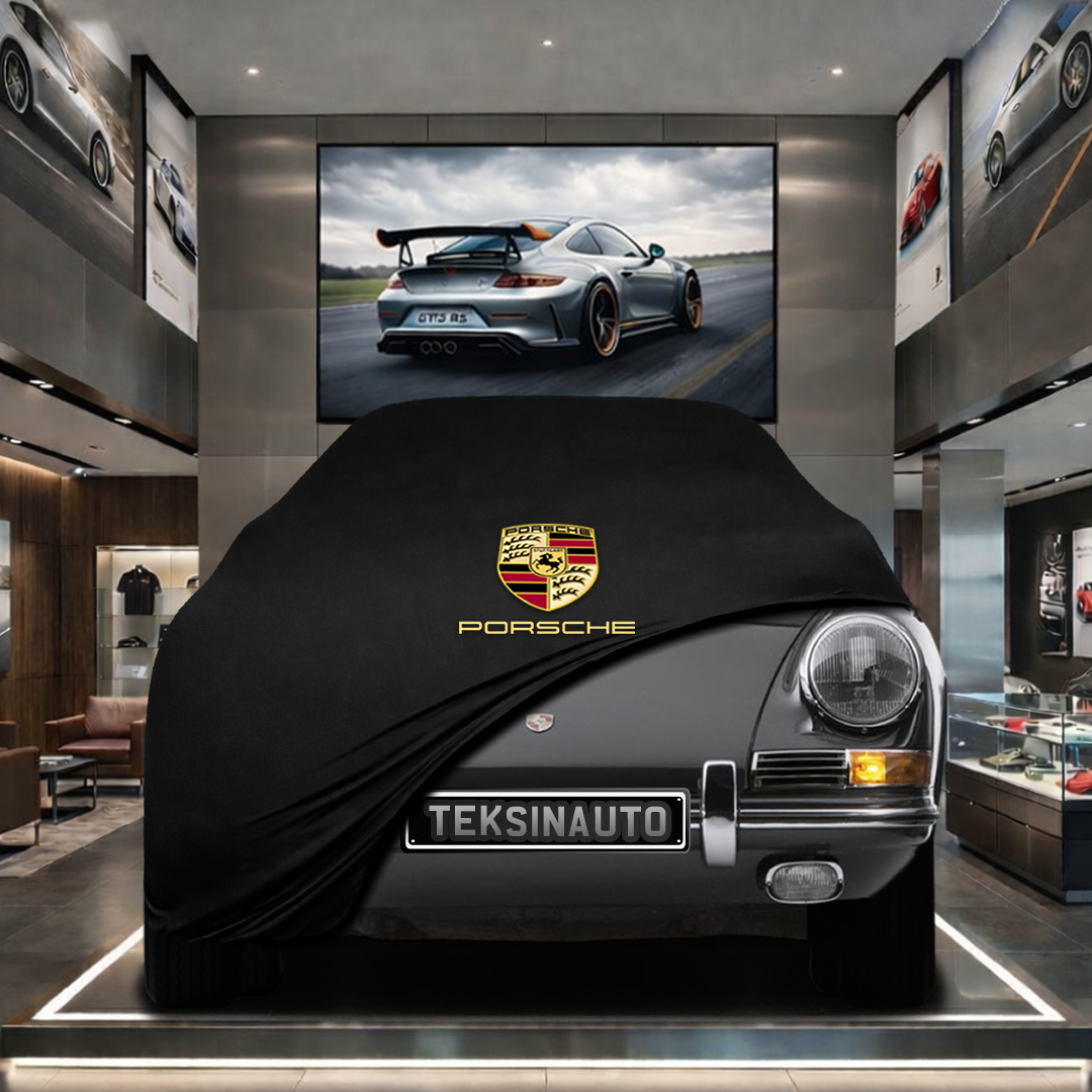 PORSCHE 901 Custom Fit Indoor Car Cover Soft Stretch Black Gray Blue Red Dust Protection Garage Cover Laser Cut + Bag