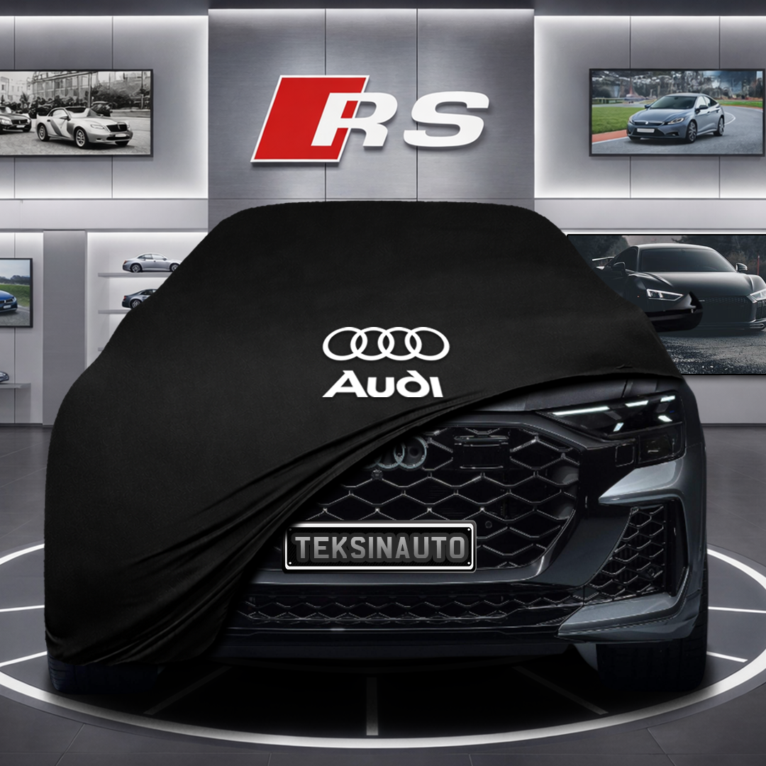 AUDİ Q8 4M Custom Fit Indoor Car Cover Soft Stretch Black Gray Blue Red Dust Protection Garage Cover Laser Cut + Bag