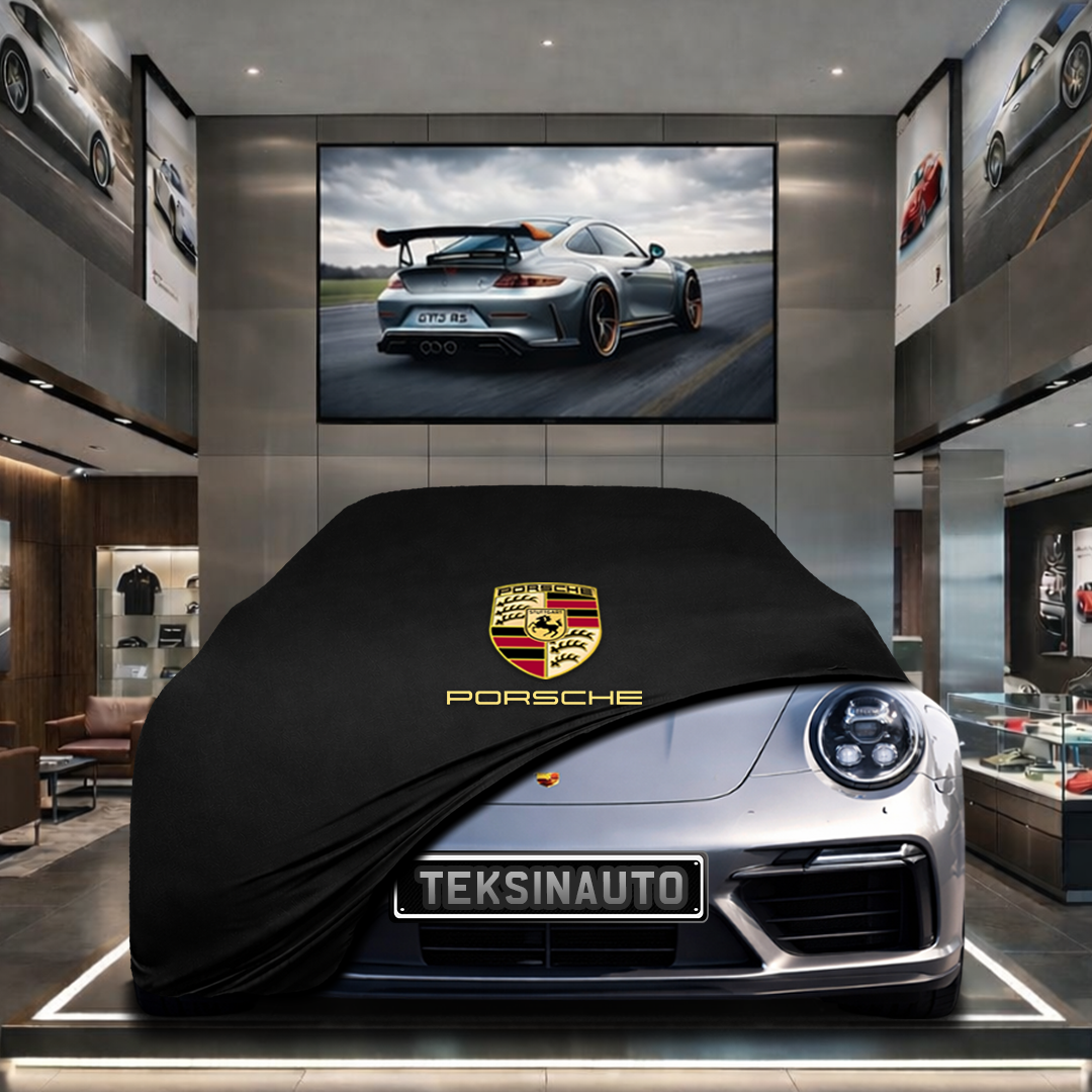 PORSCHE 911 992 2024- Custom Fit Indoor Car Cover Soft Stretch Black Gray Blue Red Dust Protection Garage Cover Laser Cut + Bag