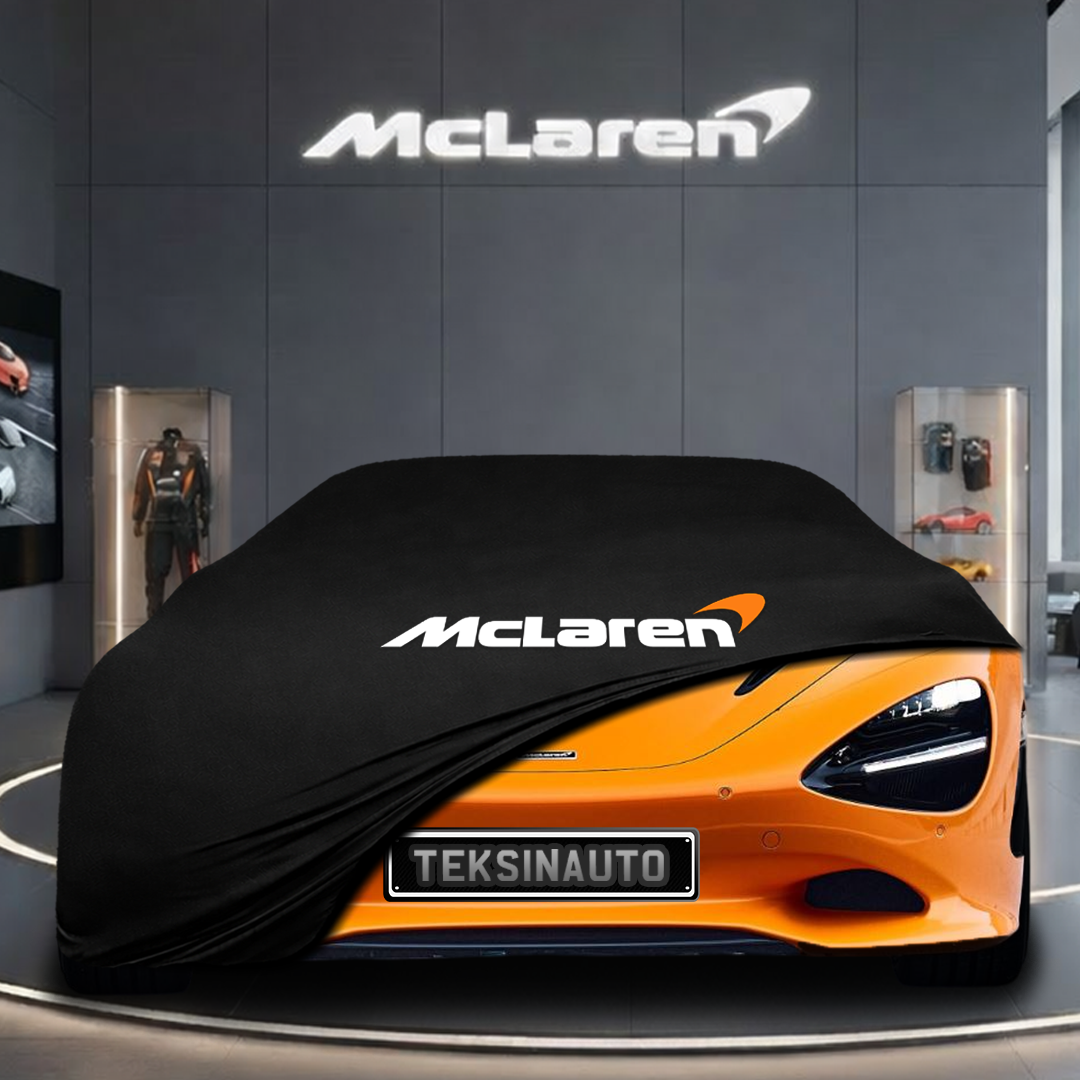 McLaren 750S (2023-) Custom Fit Indoor Car Cover Soft Stretch Black Gray Blue Red Dust Protection Garage Cover Laser Cut + Bag
