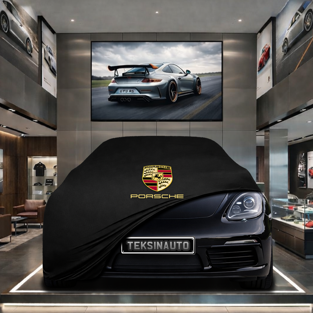 PORSCHE CAYMAN 718 982 2017- Custom Fit Indoor Car Cover Soft Stretch Black Gray Blue Red Dust Protection Garage Cover Laser Cut + Bag
