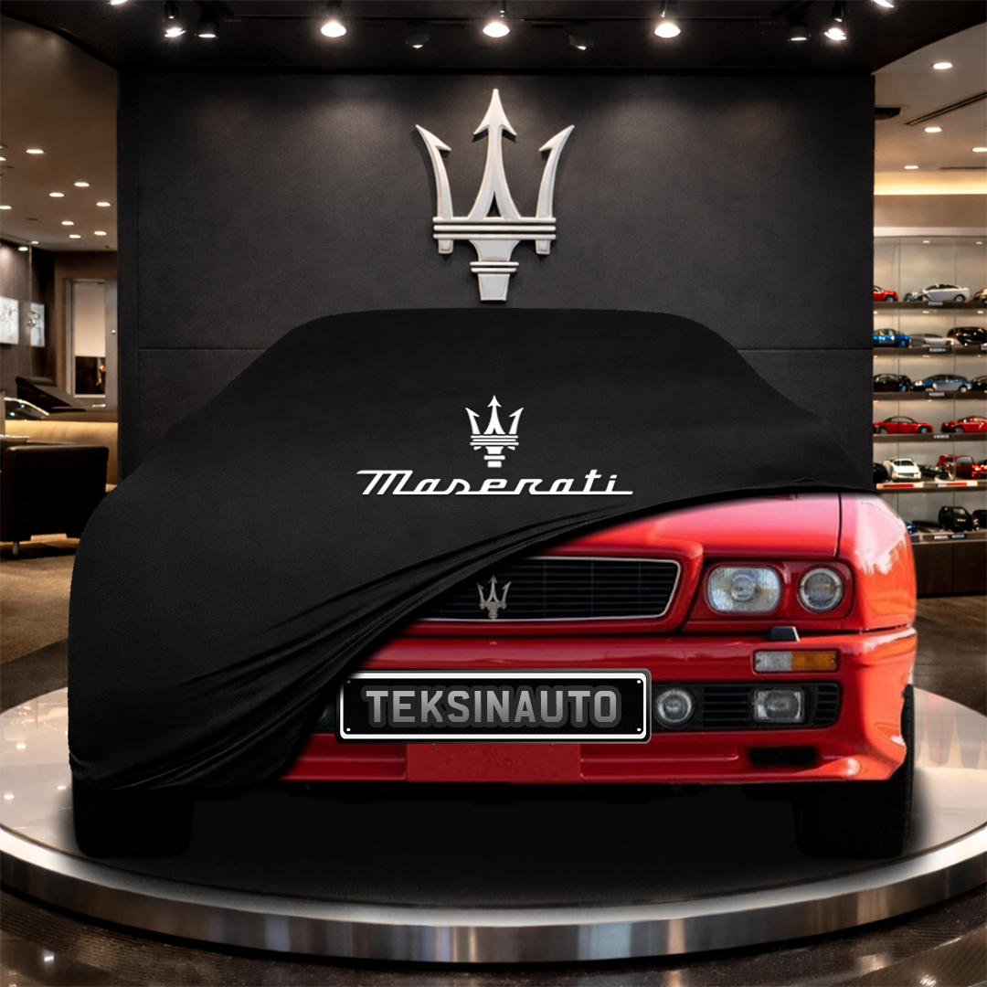 MASERATİ SHAMAL (1989-1995) Custom Fit Indoor Car Cover Soft Stretch Black Gray Blue Red Dust Protection Garage Cover Laser Cut + Bag