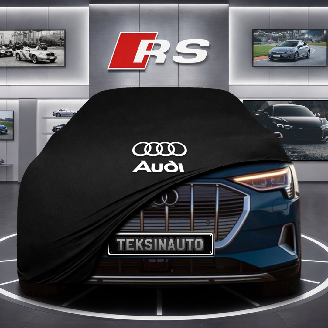 AUDİ E-TRON 2018-2022 Custom Fit Indoor Car Cover Soft Stretch Black Gray Blue Red Dust Protection Garage Cover Laser Cut + Bag