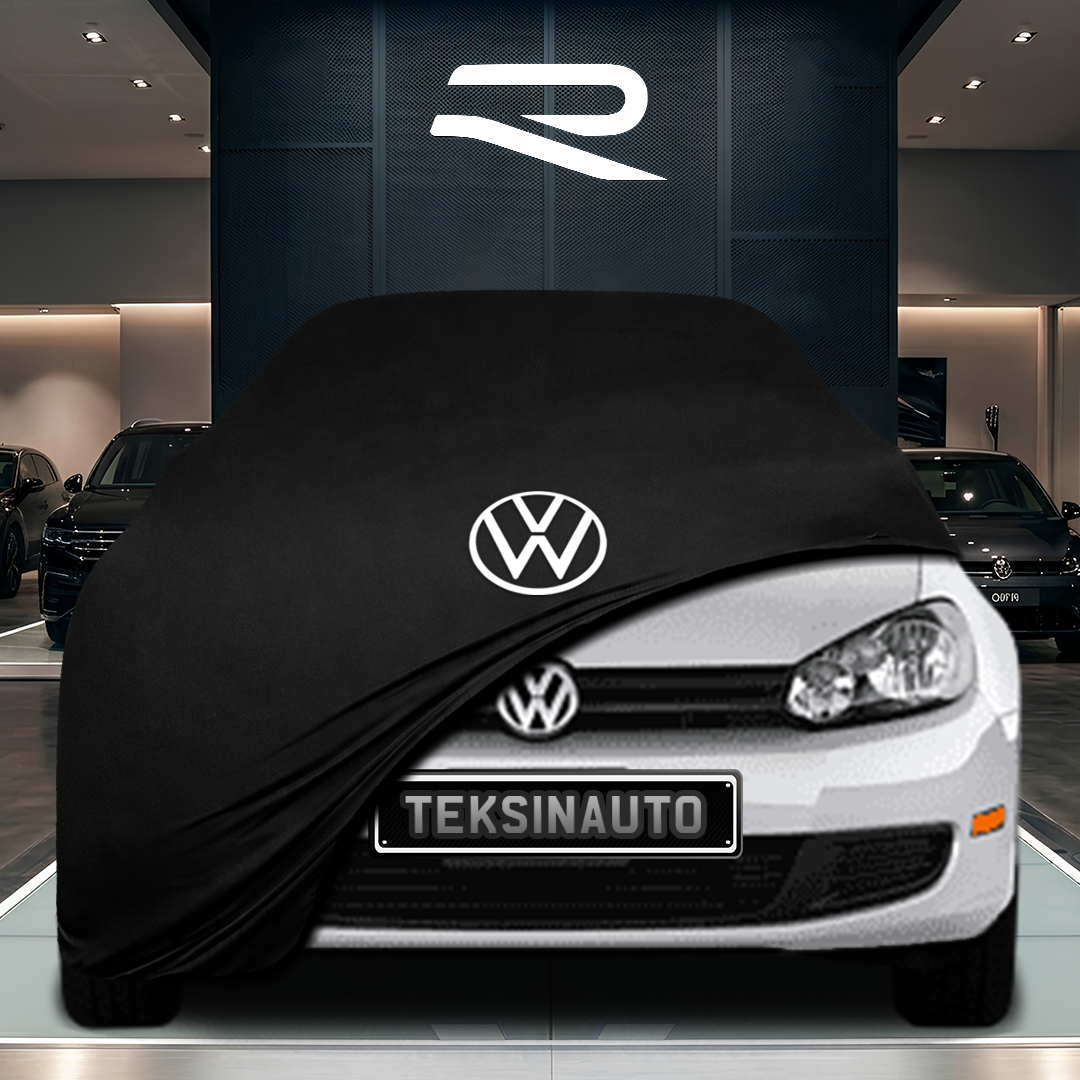 Volkswagen Golf 6 (2008-2012) Custom Fit Indoor Car Cover Soft Stretch Black Gray Blue Red Dust Protection Garage Cover Laser Cut + Bag