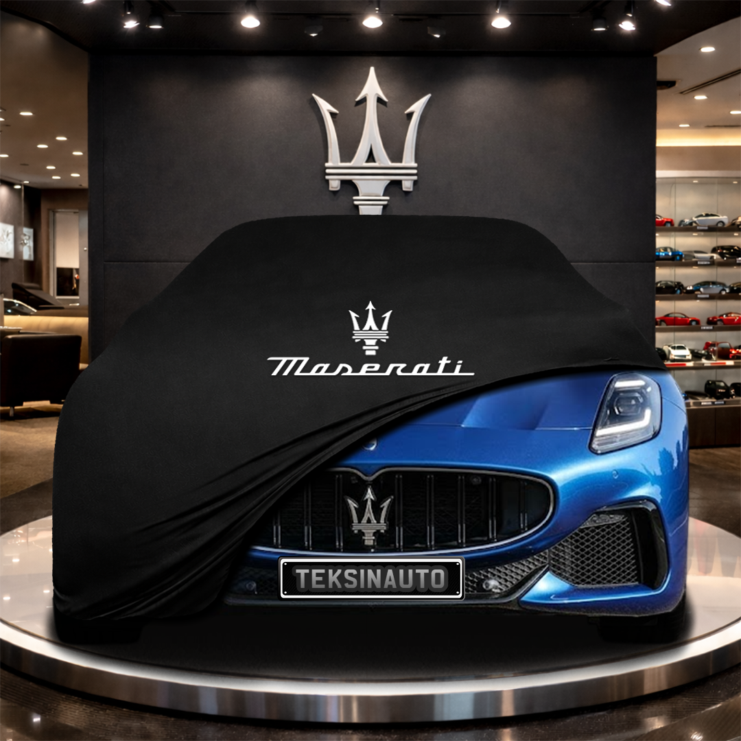 MASERATİ GRANTURİSMO M189 (2023-) Custom Fit Indoor Car Cover Soft Stretch Black Gray Blue Red Dust Protection Garage Cover Laser Cut + Bag