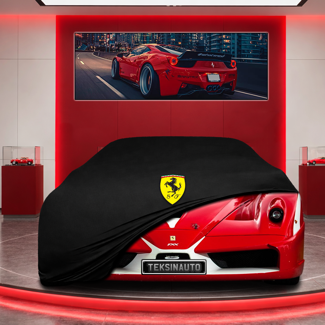 Ferrari FXX Custom Fit Indoor Car Cover Soft Stretch Black Gray Blue Red Dust Protection Garage Cover Laser Cut + Bag