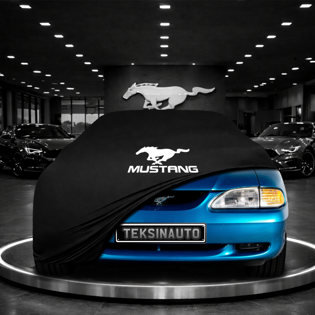 MUSTANG 4 1994-2004 Custom Fit Indoor Car Cover Soft Stretch Black Gray Blue Red Dust Protection Garage Cover Laser Cut + Bag
