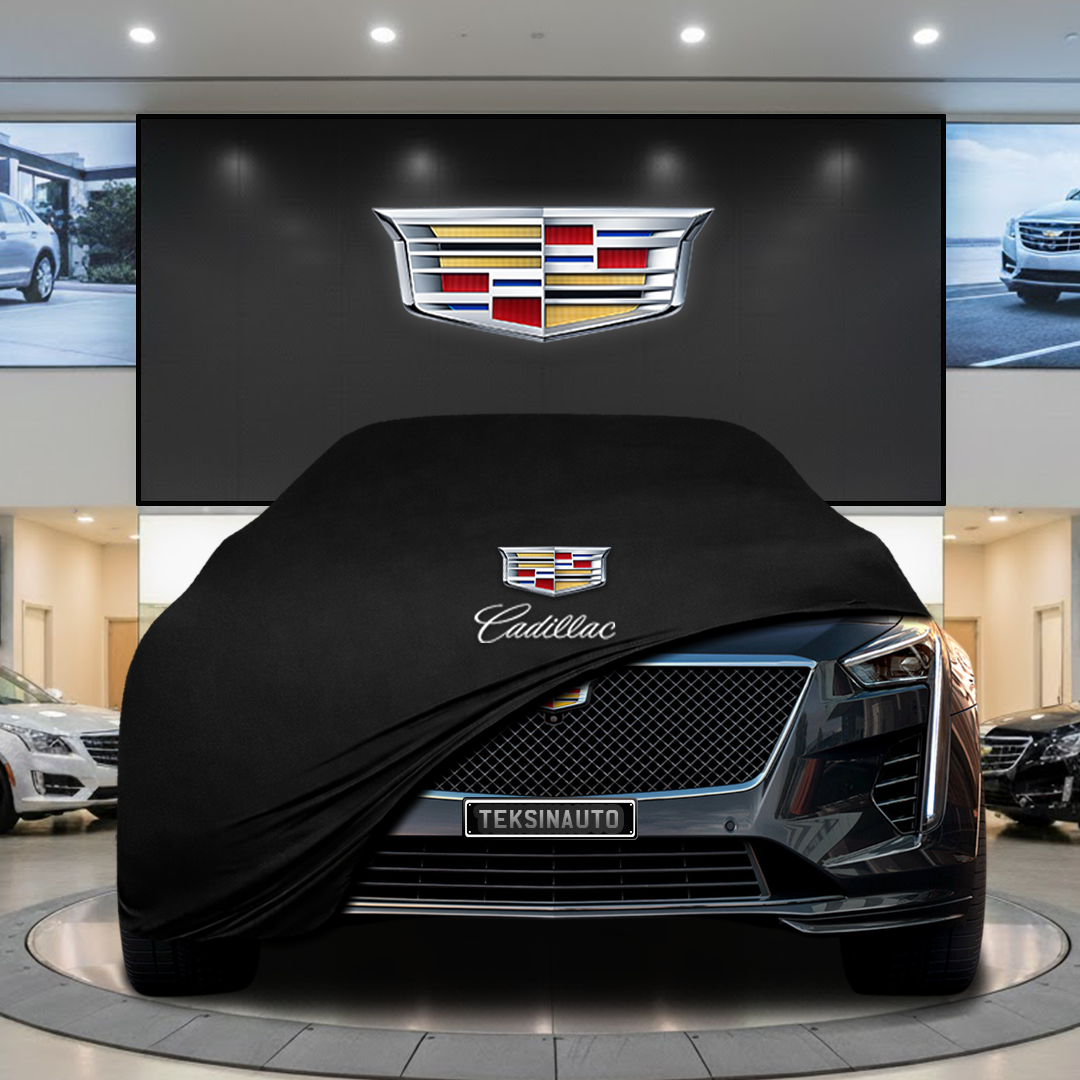 Cadillac CT4 (2019) Custom Fit Indoor Car Cover Soft Stretch Black Gray Blue Red Dust Protection Garage Cover Laser Cut + Bag