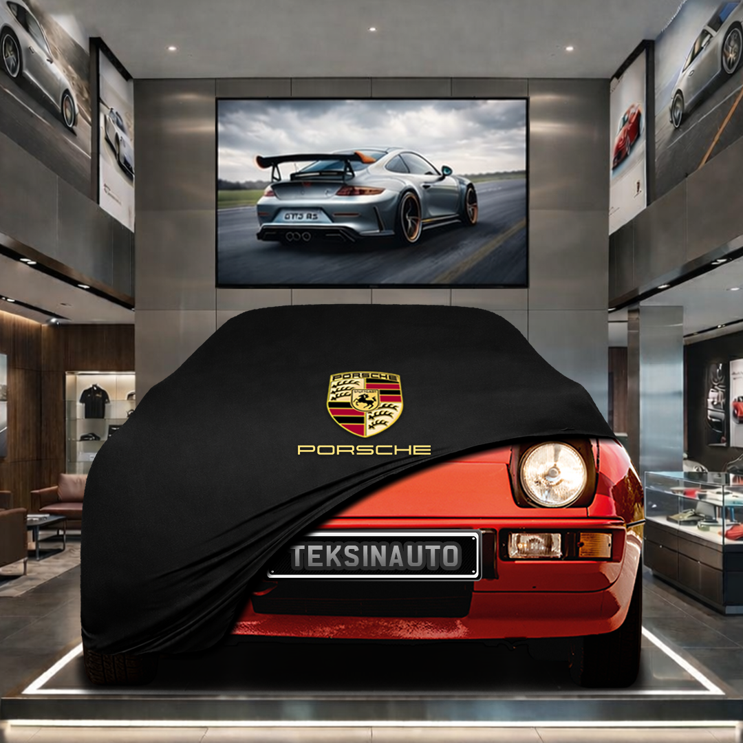 PORSCHE 924 1976-1988 Custom Fit Indoor Car Cover Soft Stretch Black Gray Blue Red Dust Protection Garage Cover Laser Cut + Bag