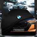 BMW İ7 (2023-) Custom Fit Indoor Car Cover Soft Stretch Black Gray Blue Red Dust Protection Garage Cover Laser Cut + Bag