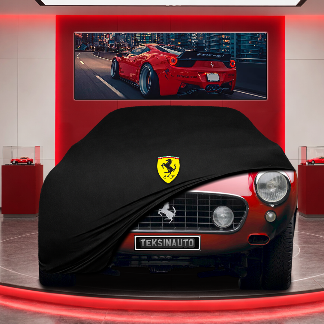 Ferrari 250 Custom Fit Indoor Car Cover Soft Stretch Black Gray Blue Red Dust Protection Garage Cover Laser Cut + Bag