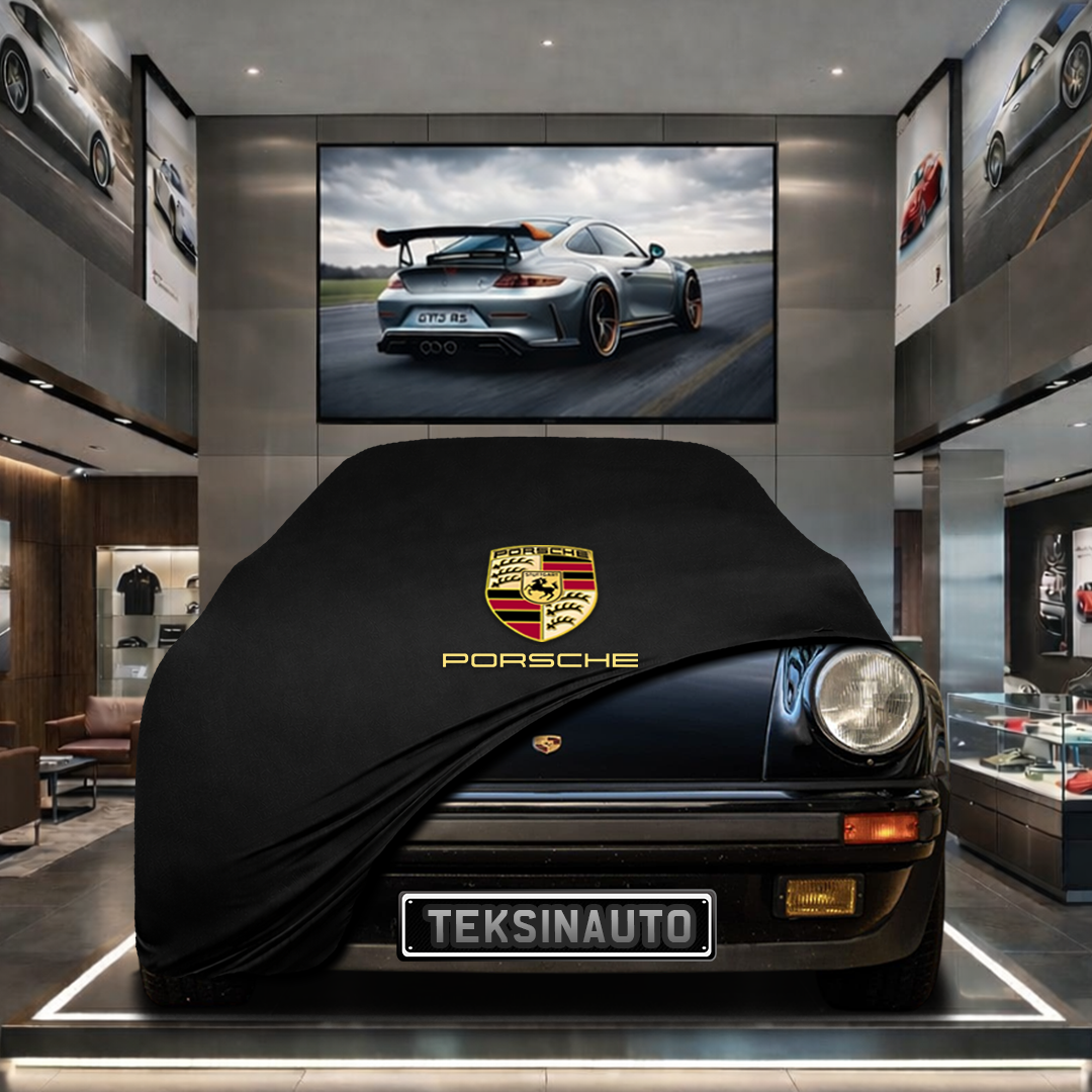 PORSCHE 911 CABRİOLET (G) 1982-1989 Custom Fit Indoor Car Cover Soft Stretch Black Gray Blue Red Dust Protection Garage Cover Laser Cut + Bag