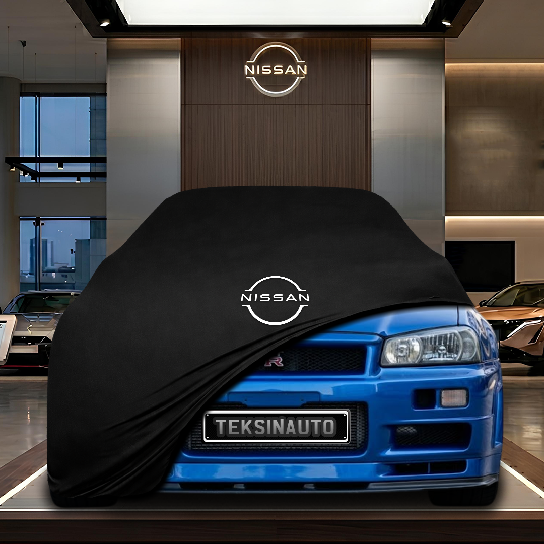 NİSSAN R34 Custom Fit Indoor Car Cover Soft Stretch Black Gray Blue Red Dust Protection Garage Cover Laser Cut + Bag