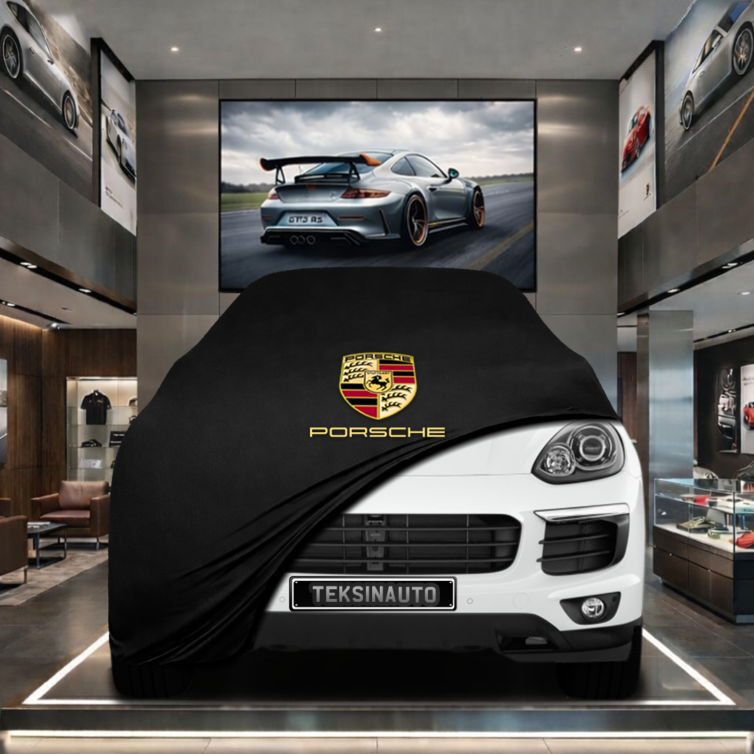 Porsche Cayenne 3 (2017-) Custom Fit Indoor Car Cover Soft Stretch Black Gray Blue Red Dust Protection Garage Cover Laser Cut + Bag