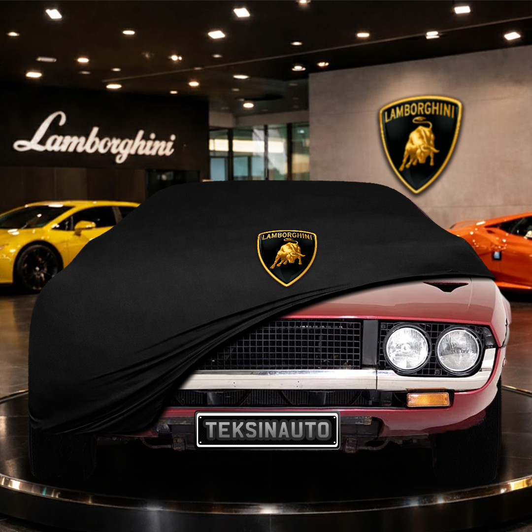 Lamborghini Espada (1968-1978) Custom Fit Indoor Car Cover Soft Stretch Black Gray Blue Red Dust Protection Garage Cover Laser Cut + Bag