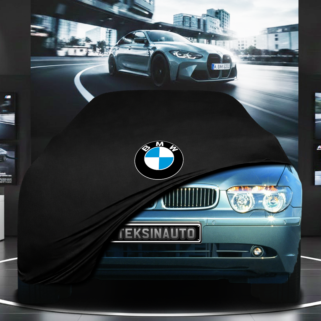 BMW 7 E65 SHORT (2001-2008) Custom Fit Indoor Car Cover Soft Stretch Black Gray Blue Red Dust Protection Garage Cover Laser Cut + Bag