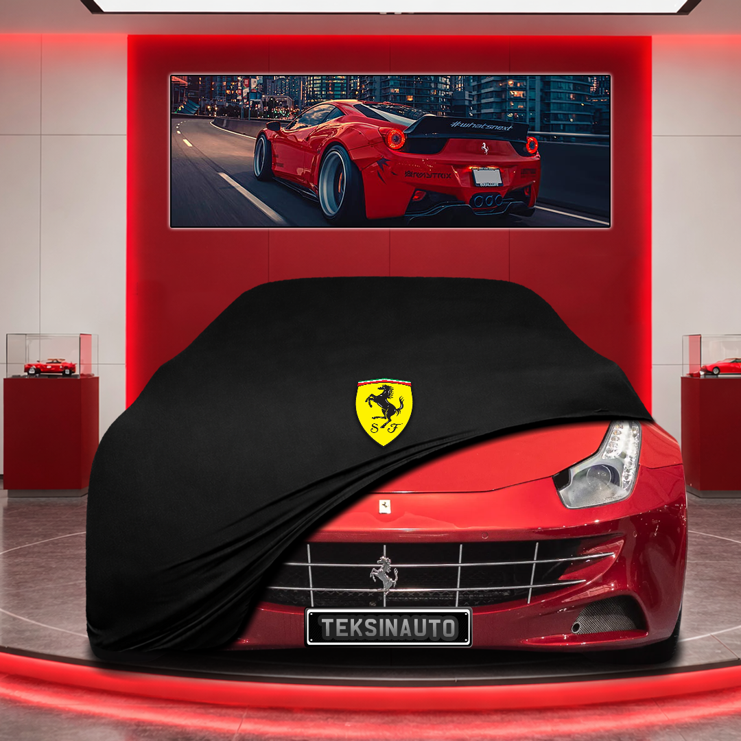 Ferrari FF Custom Fit Indoor Car Cover Soft Stretch Black Gray Blue Red Dust Protection Garage Cover Laser Cut + Bag