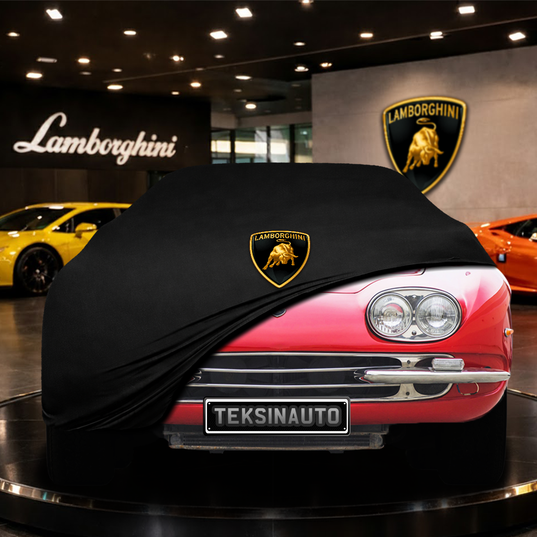 Lamborghini 400 GT (1965-1968) Indoor Car Cover Custom Fit, Black, Gray, Blue, Red Color