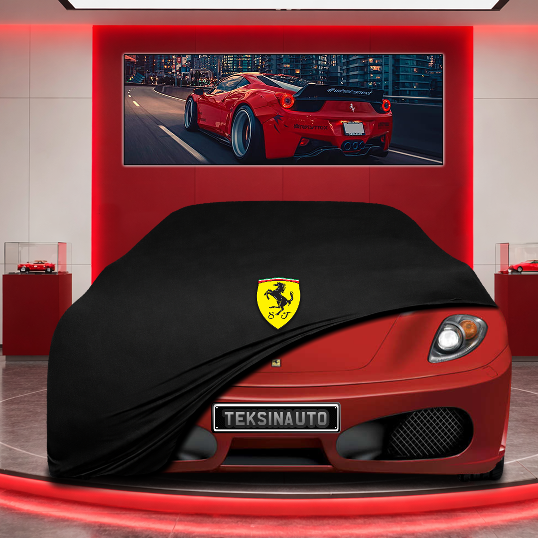 Ferrari F430 Custom Fit Indoor Car Cover Soft Stretch Black Gray Blue Red Dust Protection Garage Cover Laser Cut + Bag