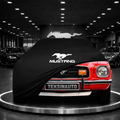 Ford Mustang 2 (1974-1978) Custom Fit Indoor Car Cover Soft Stretch Black Gray Blue Red Dust Protection Garage Cover Laser Cut + Bag