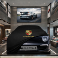 Porsche 911 (991) (2011-2020) Custom Fit Indoor Car Cover Soft Stretch Black Gray Blue Red Dust Protection Garage Cover Laser Cut + Bag