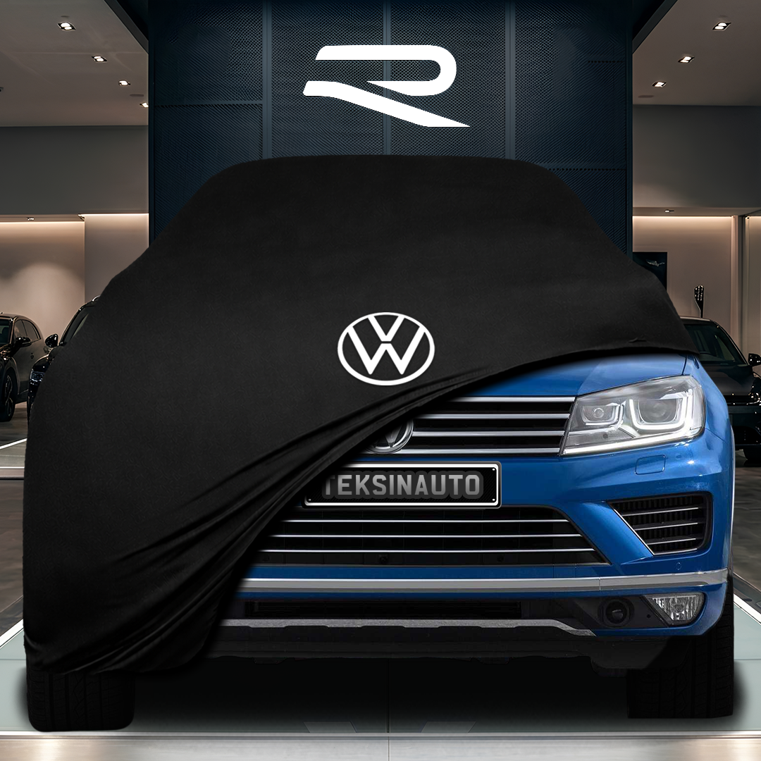Volkswagen Touareg 2 (7P) (2010-2018) Custom Fit Indoor Car Cover Soft Stretch Black Gray Blue Red Dust Protection Garage Cover Laser Cut + Bag