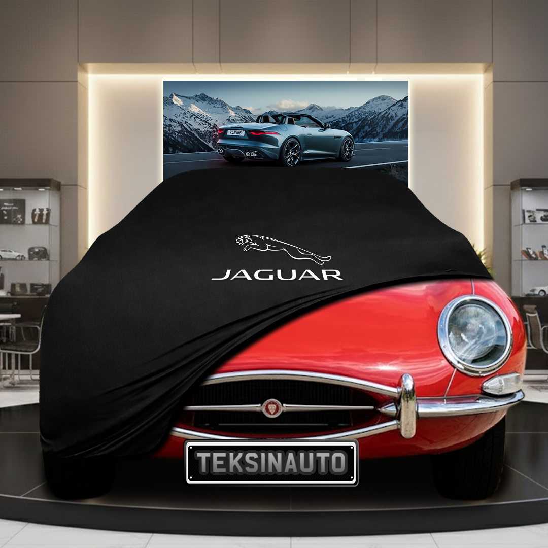 JAGUAR E-TYPE 1961-1975 Custom Fit Indoor Car Cover Soft Stretch Black Gray Blue Red Dust Protection Garage Cover Laser Cut + Bag