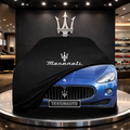 MASERATİ GRANCABRİO M145 (2010-2017) Custom Fit Indoor Car Cover Soft Stretch Black Gray Blue Red Dust Protection Garage Cover Laser Cut + Bag