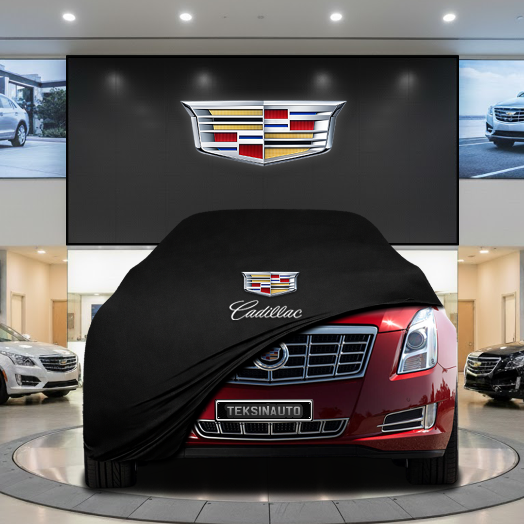 Cadillac XTS (2012-2019) Custom Fit Indoor Car Cover Soft Stretch Black Gray Blue Red Dust Protection Garage Cover Laser Cut + Bag