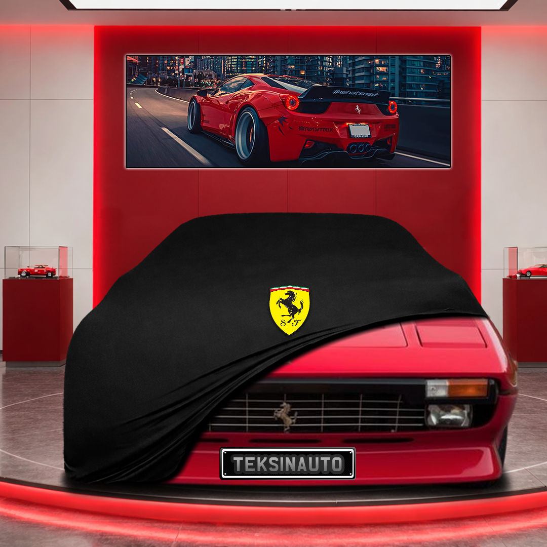 Ferrari 308 Custom Fit Indoor Car Cover Soft Stretch Black Gray Blue Red Dust Protection Garage Cover Laser Cut + Bag