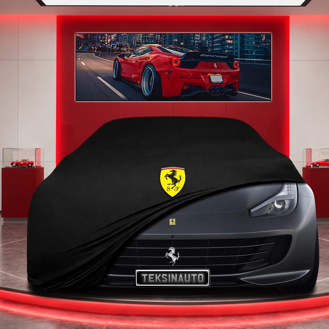 Ferrari GTC4 Custom Fit Indoor Car Cover Soft Stretch Black Gray Blue Red Dust Protection Garage Cover Laser Cut + Bag