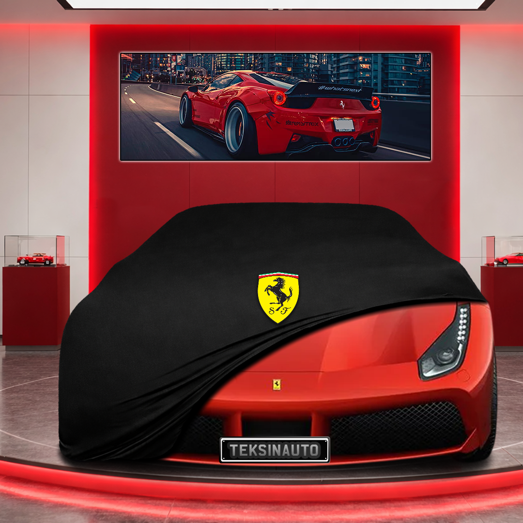 Ferrari 488 Custom Fit Indoor Car Cover Soft Stretch Black Gray Blue Red Dust Protection Garage Cover Laser Cut + Bag
