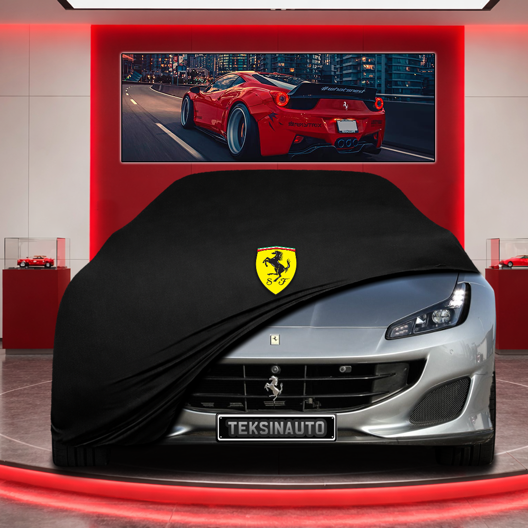 Ferrari Portofino Custom Fit Indoor Car Cover Soft Stretch Black Gray Blue Red Dust Protection Garage Cover Laser Cut + Bag