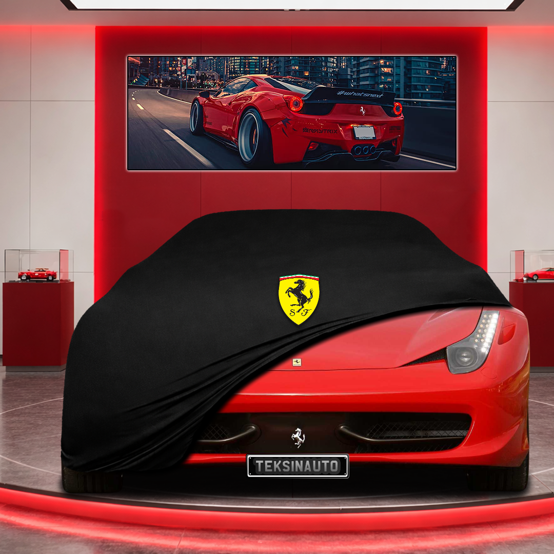 Ferrari 458 Custom Fit Indoor Car Cover Soft Stretch Black Gray Blue Red Dust Protection Garage Cover Laser Cut + Bag