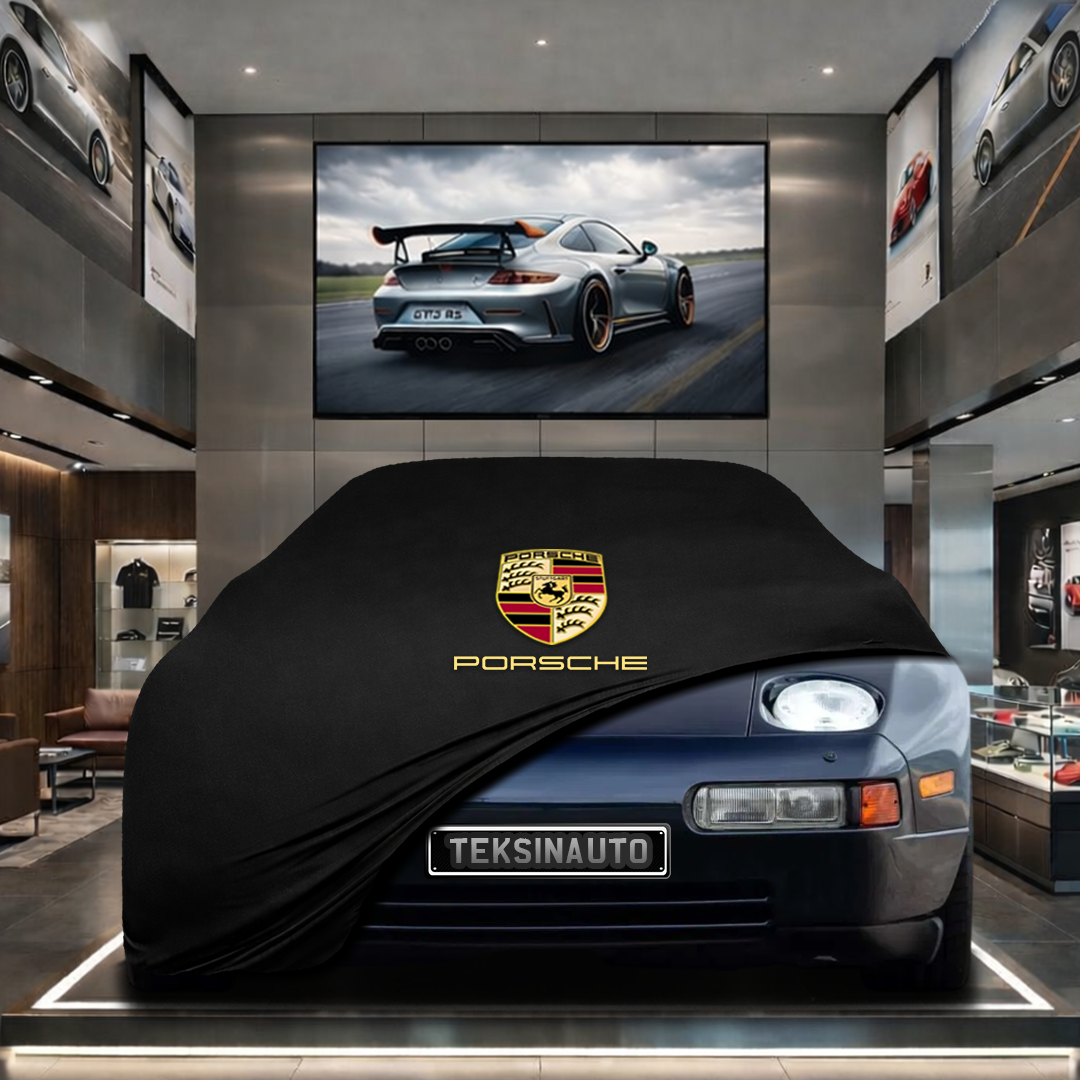 PORSCHE 928 1977-1995 Custom Fit Indoor Car Cover Soft Stretch Black Gray Blue Red Dust Protection Garage Cover Laser Cut + Bag